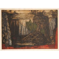 John Page, Quarry, Aquatint Etching