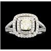 Image 2 : 1.59 ctw Diamond Ring - 14KT White Gold