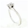 Image 9 : Vintage Solid 14k White Gold .46 ctw Prong Round Diamond Solitaire Engagement Ri