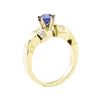 Image 4 : 1.18 ctw Blue Sapphire and Diamond Ring - 14KT Yellow Gold