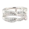 Image 1 : 0.70 ctw Diamond Ring Guard - 14KT White Gold