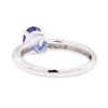 Image 3 : 1.14 ctw Sapphire and Diamond Ring - 18KT White Gold