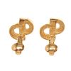 Image 4 : Christian Dior Gold Logo Earrings