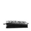 Image 3 : Bottega Veneta Wallet on Chain Pearl Embellished Leather Black