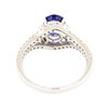Image 3 : 1.98 ctw Sapphire and Diamond Ring - 14KT White Gold