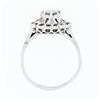 Image 8 : Vintage 14k White Gold 0.70 ctw Round Diamond Open Platter Cluster Cocktail Ring