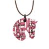 Image 2 : Hermes Pink White Tatersale Horse PM Necklace
