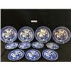 Image 1 : 11 Gorgeous Blue & White Plates from Japan ( 1 Chipped)