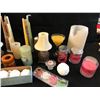 Image 2 : Various Candle incl Pillar Taper, Floating, Tealight & 2 Beautiful Partylite (some previously lit)