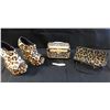Image 1 : Steve Madden Cheetah Print Shoes, Hand Beaded Bag & Makeup Box