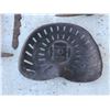 Image 2 : Tractor Seat, 2 Pick Axes, Grub Axe, Double Bladed Axe (partial handle), 2 Hay Saws, Coal Scoop, Hay
