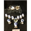 Image 4 : Delft Spice Containers, Bell & Egg Cups, Avon Pipe Shaped Perfume Bottle & Vintage Milkmaid Dutch Be