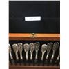 Image 2 : Silver Plate Cutlery, Wood Jasco Box, Pickle Forks