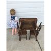 Image 4 : Wendy Walker Doll & Children's Wood Table & Two Chairs