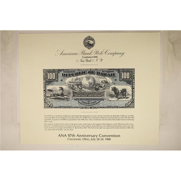 1988 ANA 97TH ANNIVERSARY CONVENTION SOUVENIR
