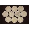 Image 1 : 10 ASSORTED SILVER ROOSEVELT DIMES: 1951-1964