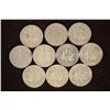 Image 2 : 10 ASSORTED SILVER ROOSEVELT DIMES: 1951-1964
