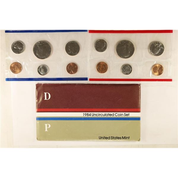 1984 US MINT SET (UNC) P/D (WITH ENVELOPE)