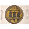 Image 1 : VINTAGE METAL TABACCO TAG: COLORIZED 3 BLACK CROWS