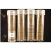 Image 1 : 4 SOLID DATE ROLLS OF LINCOLN WHEAT CENTS: