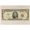 Image 1 : 1963 $5 US NOTE RED SEAL CRISP SMALL SPOT ON LOWER
