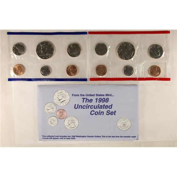 1998 US MINT SET (UNC) P/D (WITH ENVELOPE)