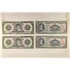 Image 1 : 4-BANK OF MEXICO CRISP UNC BILLS: 2-1969 5 PESOS