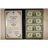 Image 1 : 2009 UNCUT SHEET OF 4-$1 FEDERAL RESERVE NOTES