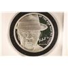 Image 1 : 1 TROY OZ .999 FINE SILVER PROOF ROUND: GOLD AND
