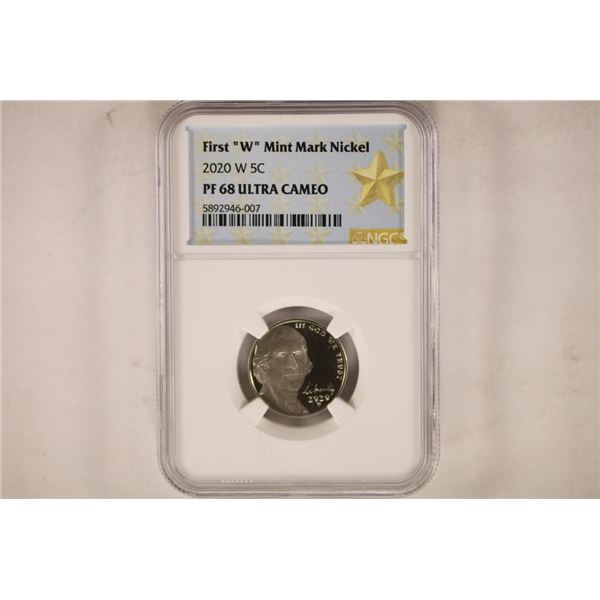 2020-W JEFFERSON NICKEL NGC PF68 ULTRA CAMEO