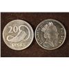 Image 1 : 1990 & 2006 FIJI 20 CENT COINS BRILLIANT UNC