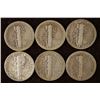 Image 2 : 6 ASSORTED 1930'S MERCURY DIMES