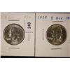 Image 1 : 1958 & 1963 WASHINGTON QUARTERS BU: B REVERSES