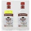Image 1 : 2 BOTTLES OF SMIRNOFF VODKA 40% ALC