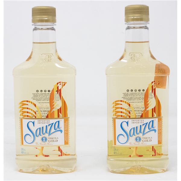 2 BOTTLES OF SAUZA TEQUILA GOLD 40% ALC