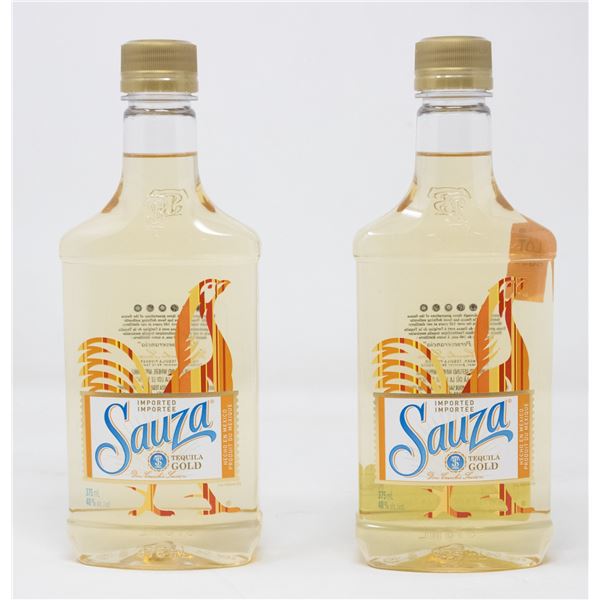 2 BOTTLES OF SAUZA TEQUILA GOLD 40% ALC
