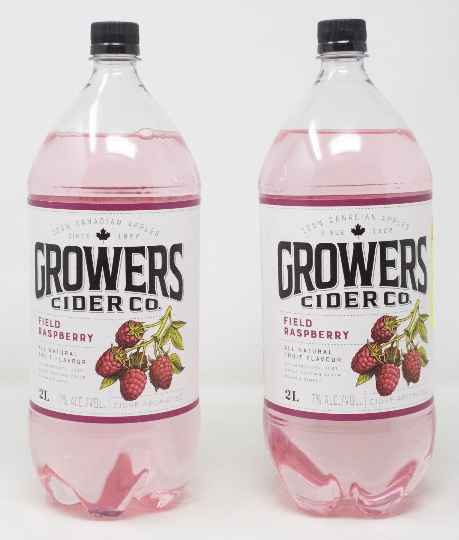 2 X 2L BOTTLES OF GROWERS CIDER CO FIELD RASPBERRY