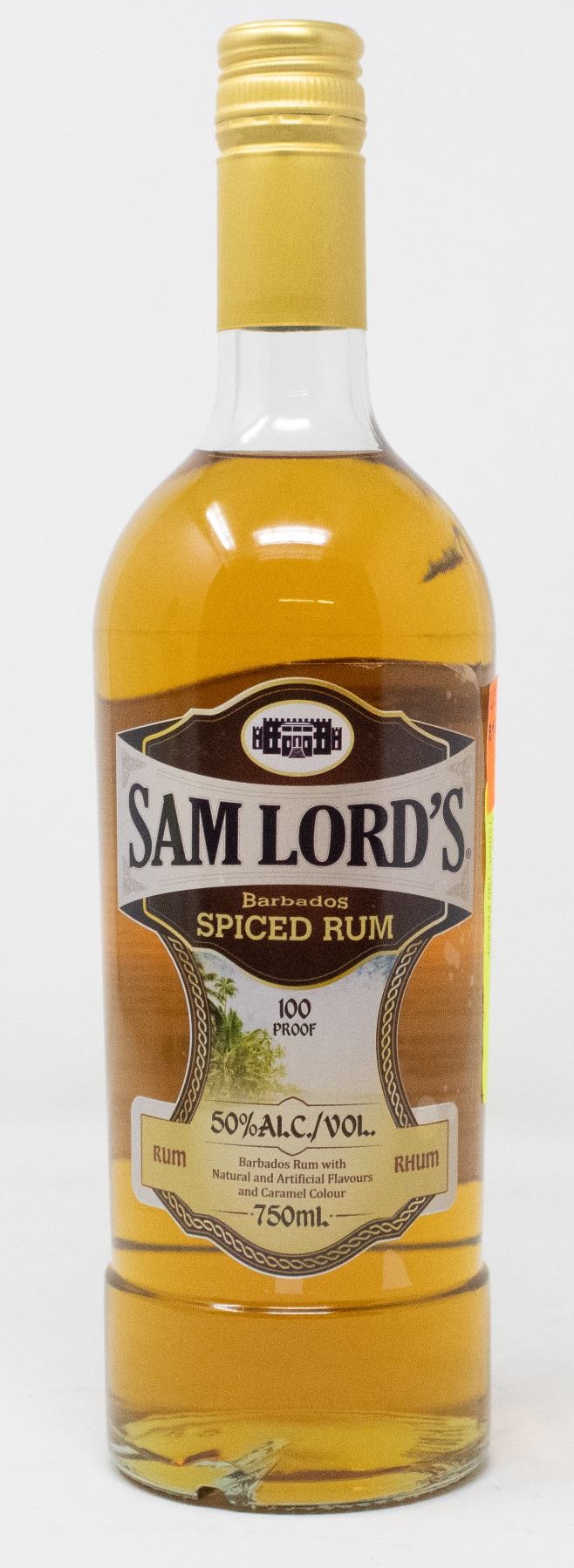 Samse Rum SAM LORD'S BARBADOS SPICED RUM 750ML 100 PROOF