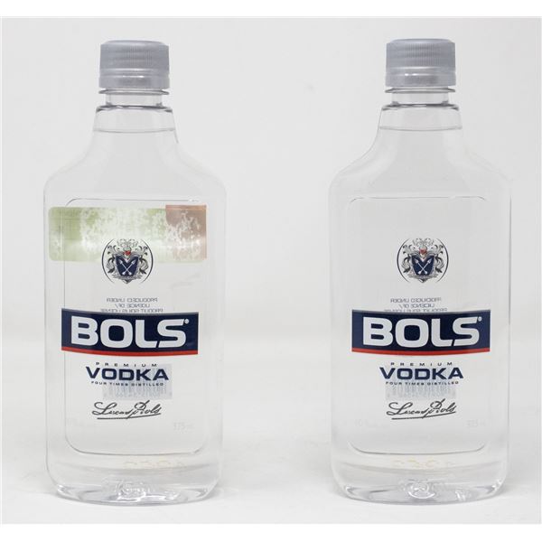 2 BOTTLES OF BOLS VODKA 40% ALC