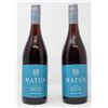 Image 1 : 2 BOTTLES OF MATUA PINOT NOIR 2018