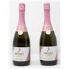 Image 1 : 2 BOTTLES OF BAREFOOT BUBBLY PINK MOSCATO