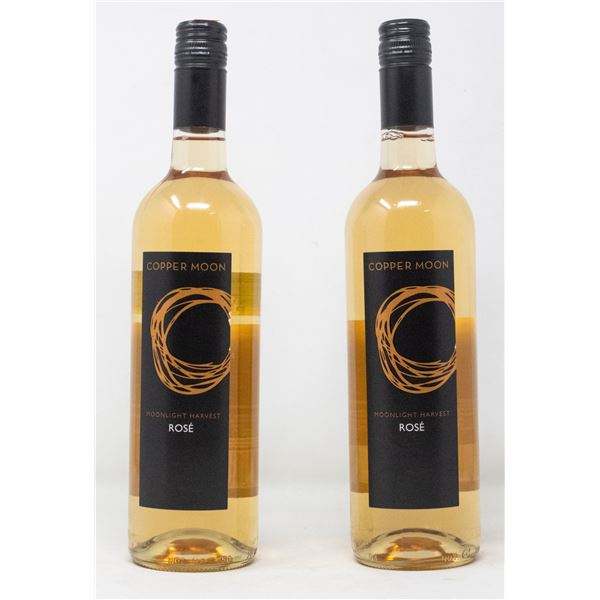 2 BOTTLES OF COPPER MOON MOONLIGHT HARVEST ROSÉ