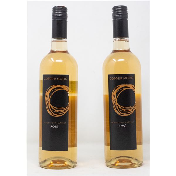 2 BOTTLES OF COPPER MOON MOONLIGHT HARVEST ROSÉ