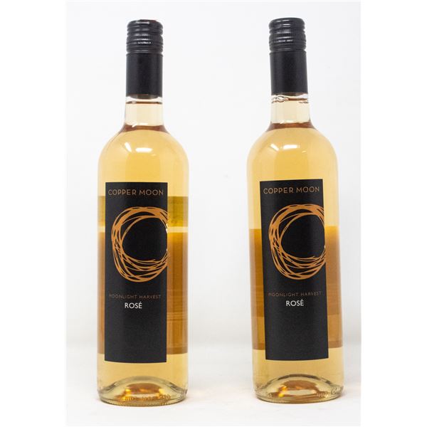 2 BOTTLES OF COPPER MOON MOONLIGHT HARVEST ROSÉ