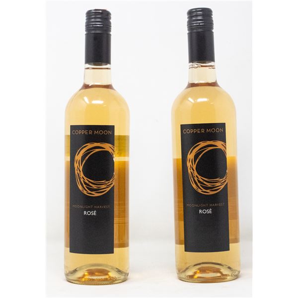 2 BOTTLES OF COPPER MOON MOONLIGHT HARVEST ROSÉ