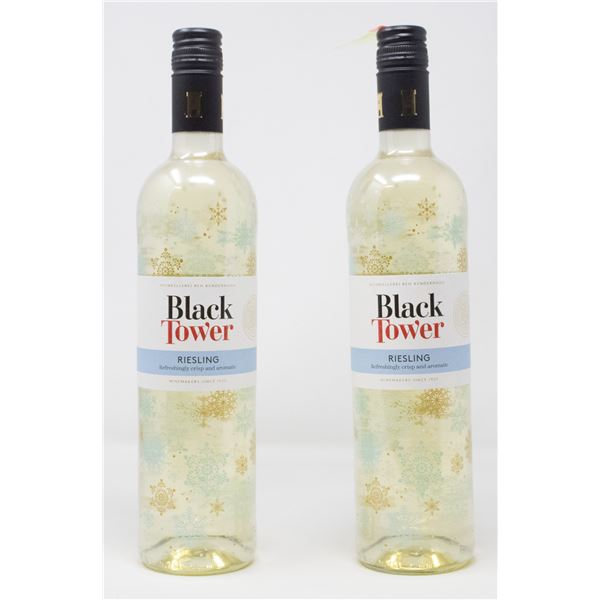 2 BOTTLES OF BLACK TOWER RIESLING