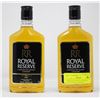 Image 1 : 2 BOTTLES OF ROYAL RESERVE CANADIAN RYE WHISKEY