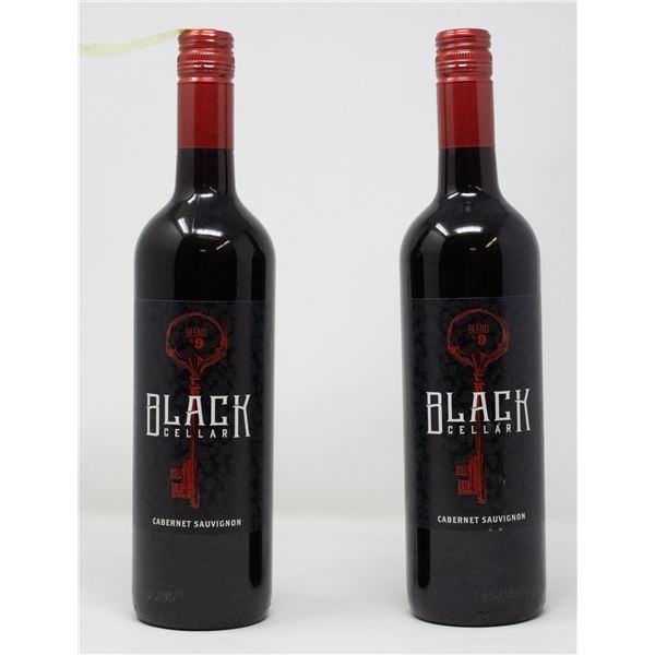 2 BOTTLES OF BLACK CELLAR CABERNET SAUVIGNON