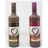 Image 1 : 2 ASSORTED BOTTLES OF CHOCO VINE WINE