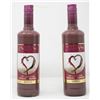 Image 1 : 2 BOTTLES OF CHOCO VINE CHOCOLATE & RASPBERRY WINE